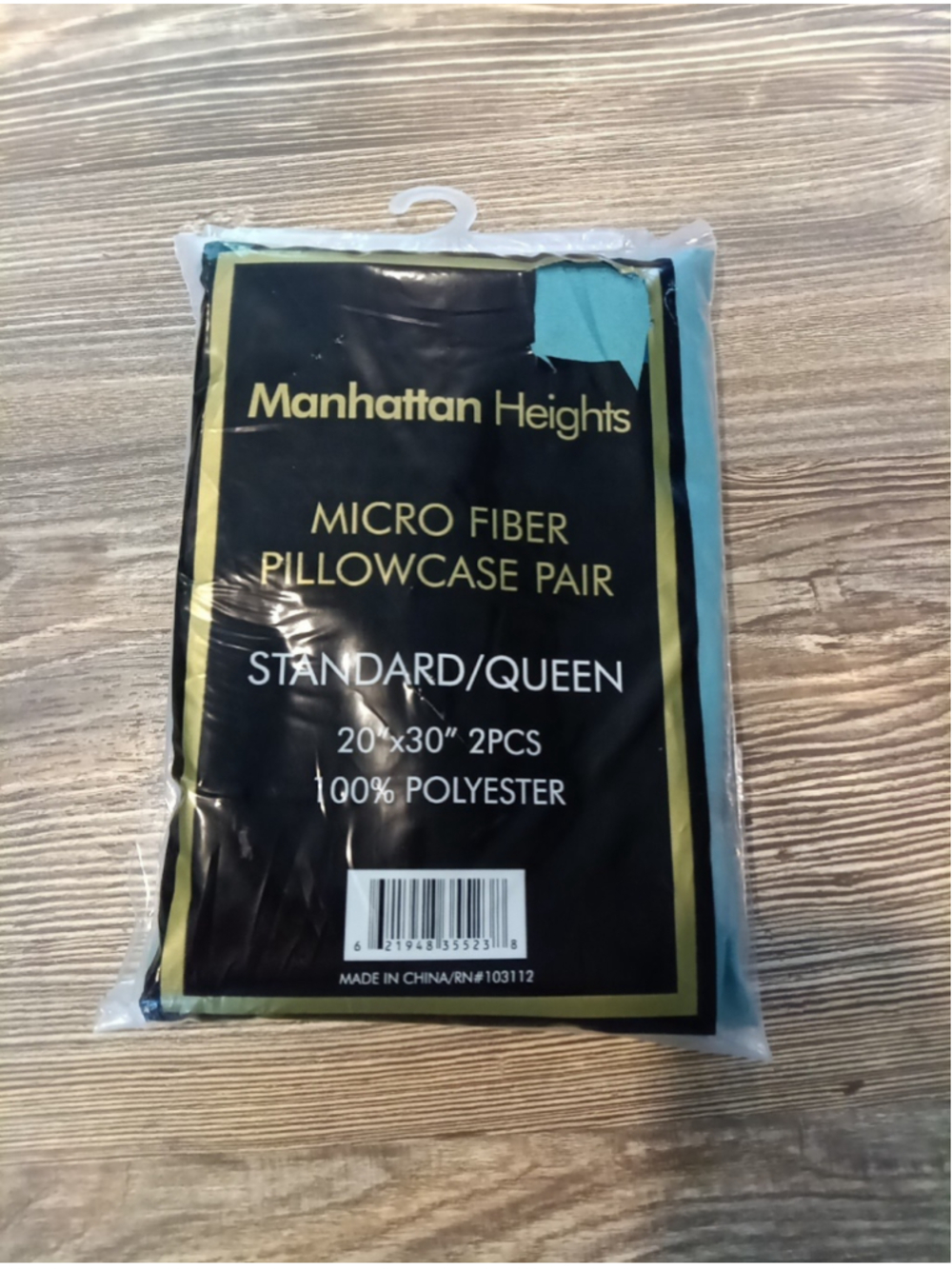 Jersey Knit Pillowcases 2. Blue Green Color Soft Breathable Bed Pillow Cases.
